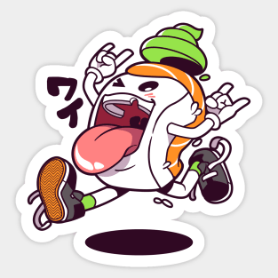 Sushi jump (Salmon) Sticker